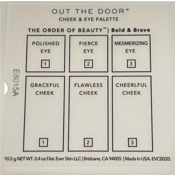 Ever Beauty | GIVEAWAY NIB Bold & Brave Out The Door Cheek & Eye Travel Palette - Picture 4 of 8